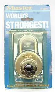 Vintage Master Lock World's Strongest Combination Padlock No.2001-D USA NOS PH