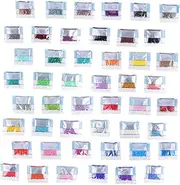 CTIRCHIU 48pcs Resin Rhinestones for DIY Jewelry Making Flat Back Craft Embellishments for Dressmaking Accessories and Decorative Projects