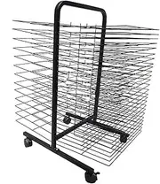 Art Drying Rack for Classroom,38 Removable Studio Training Rack,Double-Sided Shelves Drying Easel,Suitable for Office File Storage Box