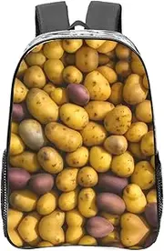[DRTGEDS] Many Potatoes Clear Backpack,High Capacity Clear Bag For Travel,Work,Festival, Concerts Women Men Unisex