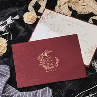 在飛比找誠品線上優惠-百美紙品緋紅緞面精裝燙金結婚書約/ 異性專用一式三份/ 邂逅