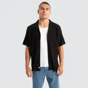 [Nomadic Paradise] Baroque Cropped Resort Shirt Black M