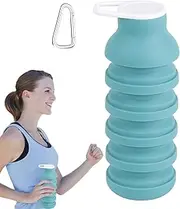 Portable Drinking Cup – Silicone Coffee Cup, 600ml Folding Water Bottle | Reusable Food Grade Travel Mug for Bike Camping Cruise Cycling Outdoor Walking Jogging, Lightweight Hydration Gear