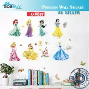 Wall Stickers Disney Princess Girl Removable Kids Girl Room Decal