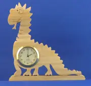 Dinosaur Mini Clock - Hand cut w/ choice of insert