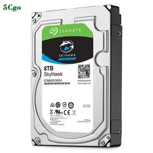 5Cgo.【含稅】Seagate/希捷 ST8000VX004 8TB 3.5寸酷鷹監控安防錄像桌上型電腦主機7.2k