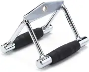 Lat Pulldown Attachments Close Grip Row Handle Workout Rubber Grips Cable T Bar