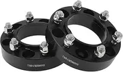 X AUTOHAUX 2Pcs 6x139.7mm Wheel Spacers 106.1mm M12x1.5 Hubcentric Wheel Spacer Forged Wheel Spacers for Toyota 4Runner 1989-2023 Aluminum Alloy 6061-T6