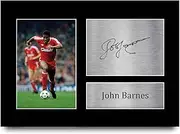 HWC Trading A4 John Barnes Liverpool Gifts Printed Signed Autograph Picture for Fans and Supporters - A4
