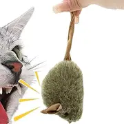 Toy Mice for Cats - Realistic Kitten Chew Toy,Plush Interactive Play Mice Realistic Furry Kitten Squeak for Indoor Cats Pets