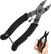 Bike Chain Plier, Bike Chain Repair Tool Kit Set, Bicycle Link Plier Chain Removal Tool 2 in 1 Opener Closer Remover Plier Portable(Black)