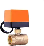 Brass Motorized Ball Valve 1inch Electric 3-Wire 2 Way Control Brass Motorized 220V 12V 24V 1Pcs (Size : 24VAC) (Size : 220VAC) (Size : 24VDC)