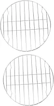 PEPLAYTAL 2Pcs Stainless Steel Barbecue Grill Racks for Chicken Wings Pizza Baking Non Stick Design for Outdoor Grilling Cooking