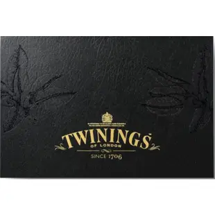 Twinings 唐寧茶 典藏風革鉑金禮盒(6格x30包茶袋)附提袋