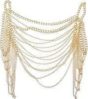 [VALICLUD] Fashionable Chain for Necklace Chest Chain for Beach Rave Accessories 's Jewelry