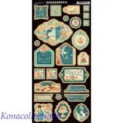 Graphic 45 Cafe Parisian Chipboard #2 Decorative New!
