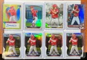 (8) card LOT Bowman & Leaf- BRADY HOUSE AUTO & Refractors Top Nationals PROSPECT