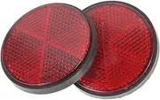 Light Reflectors Car Motorcycle Bike Wheel Reflectors Round Reflective Warning Safety for Night Riding