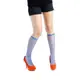 【摩達客】英國進口義大利製【Pamela Mann】藍色細格紋及膝高筒襪