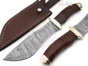 13" Large Handmade Forged Razorback Knife,Fixed Blade Full Tang Bowie Knife