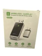 VNILRGLE BY967D Wireless CarPlay Adapter 2024 Upgrade Plug And Play No Latency