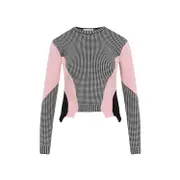 [Alexander Mcqueen] Alexander Mcqueen-Black White Pink Wool Pullover-Donna XS STAND