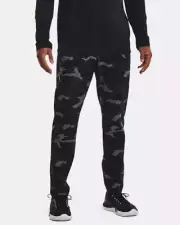 NEW Men's Under Armour UA Elite Black Camo Cargo Joggers MSRP $100 XL