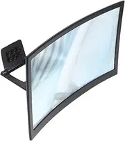 TEHAUX Curved Phone Screen Magnifier with Stand for Enhanced Viewing Experience for Movies and Videos Portable Design for Travel and Desk Use