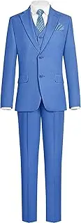 [Marvelous Kids] Boys' Formal Classic Suit Set, Slim Fit and Husky Two Version