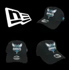 CHARLOTTE HORNETS NBA NEW ERA 9FORTY BLACK SNAPBACK A FRAME CAP HAT LA NY NFL