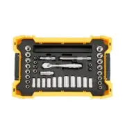 DEWALT Metric/SAE Ratchet/Socket Set 3/8" Drive w/ Toughsystem Tray (37-Piece)