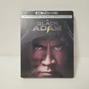 *New* Black Adam *Steelbook Edition* (4K Ultra HD Blu-Ray + Blu-Ray Movie, 2024)