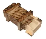 Wooden Magic Puzzle Hidden Compartment Brain Teaser Secret Hide Box Gift Idea