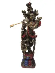 EXTRA LARGE - HINDU Lord KRISHNA Statue Figurine - RESIN - 29 Inches (1843)