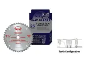 25 Pack- 7 1/4" - 40 T Wood Cutting Circular Saw Blade - TCT C2 Classic Series