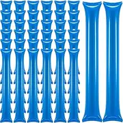 120 Pcs Thunder Sticks Thicken Bam Bam Plastic Cheering Sticks Inflatable Noise Makers for Sporting Events Team Spirit Cheerleading Stick for Sporting Cheers Basketball Football Dance Party