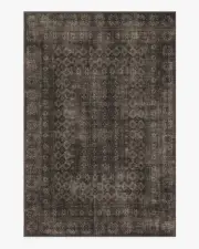 185' x 275' | Machine Washable Runner Rug | Kid & Pet Friendly | Indoor Rug | Cyrus Black Rug | Ruggable