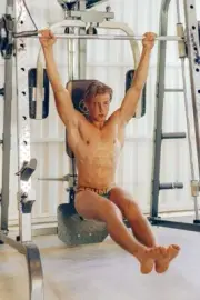 [O573] Male Model Showing Off Body To Viewer Fine Art Hunky Physique