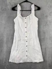 Roxy Womens Small White Button Up Top New