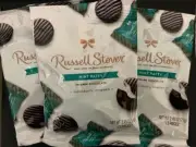 Russell Stover *MINT PATTY" in Dark Chocolate Candy- {LOT OF 3 BAGS}