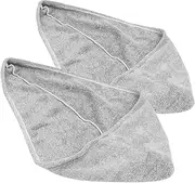 Ciieeo 2pcs Coral Velvet Dry Hair Cap Absorbent Bath Cap for Women Quick Drying Head Wrap Hair Drying Hat