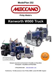 Meccano Model Plan - Kenworth W900 Truck