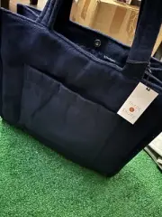 Retro Beach Tote Handbag - Shade & Shore Navy Blue