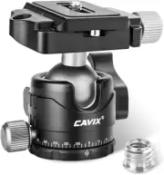 Tripod Ball Head, H-46 Metal Ball Head Camera Tripod Head 44Lbs/20Kg Load with