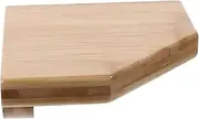 GRIRIW 1 Set Floating Corner Wall Shelf Punch Bamboo Storage Rack for Bedroom for Flowerpots and Items Stylish Decor for Any