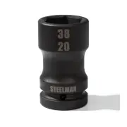Steelman 1 in. Drive 38mm 6 Point 20mm 4 Point Budd Combo Impact Socket 79323