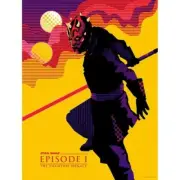 SDCC Mondo Star Wars The Phantom Menace The Apprentice Poster Darth Maul WBYK