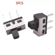 5Pcs 5mm High Knob Vertical Mini 1P2T SPDT Slide Switch 3 Pin Panel Mount