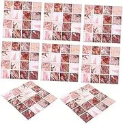 Alipis Self-Adhesive Mosaic Tile Stickers 18 Pieces Set for Kitchen Bathroom Wall Decor Project