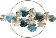 Metal Wall Art Sculptures, Creative Handmade Metal Wall Art, Nature Home Art Decoration Sculptures Decorative Wrought Iron Wall Hanging for Study, Living Room, Bedroom, Hotel